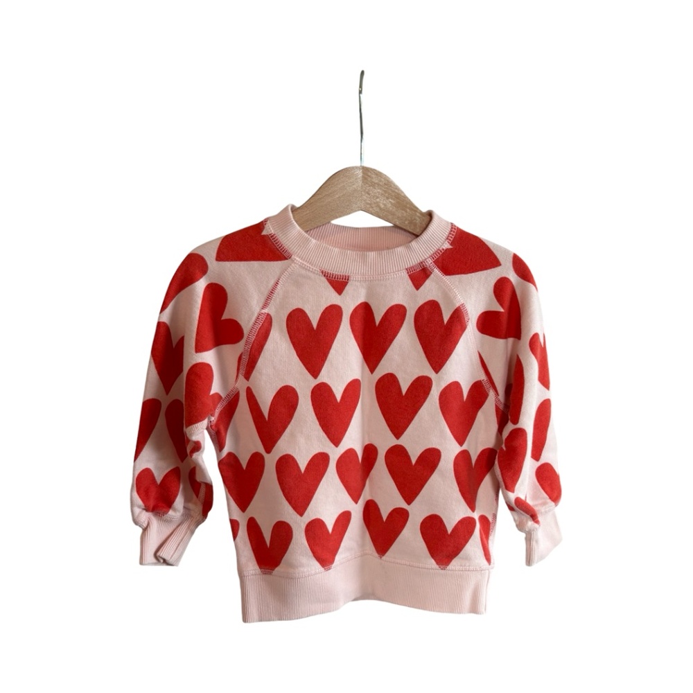 Hanna Andersson Heart Sweatshirt 3T